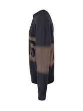 GCDS - Maglia Girocollo con Scritta Frontale - Blu - LIDIASHOPPING® - Official Website