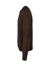GCDS - Cardigan con Scritta in Rilievo - Marrone - LIDIASHOPPING® - Official Website