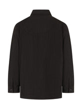 GCDS - Sovracamicia con Tasca Applicata - Nero - LIDIASHOPPING® - Official Website