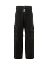 GCDS - Pantaloni Cargo con Tasche Applicate - Nero - LIDIASHOPPING® - Official Website
