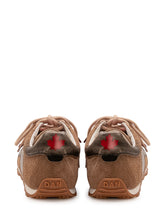 DSQUARED2 - Sneaker Bassa con Doppia Allacciatura - Marrone - LIDIASHOPPING® - Official Website