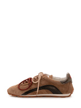 DSQUARED2 - Sneaker Bassa con Doppia Allacciatura - Marrone - LIDIASHOPPING® - Official Website