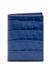 TOM FORD - Folding Card Holder with Embossed Motif - Blue - LIDIASHOPPING® - Official Website