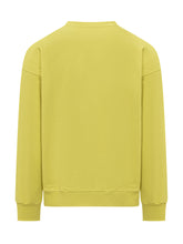 BARROW - Felpa Girocollo con Orsetto Stampato - Giallo - LIDIASHOPPING® - Official Website