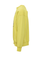 BARROW - Felpa Girocollo con Orsetto Stampato - Giallo - LIDIASHOPPING® - Official Website