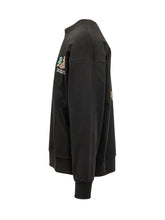 BARROW - Felpa Girocollo con Piccola Grafica - Nero - LIDIASHOPPING® - Official Website