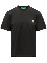 BARROW - Crewneck T-shirt with Embroidered Patch - Black - LIDIASHOPPING® - Official Website