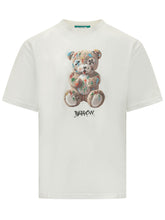 BARROW - T-shirt con Stampa Orsetto - Bianco - LIDIASHOPPING® - Official Website