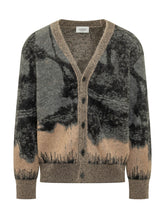 LANEUS - Cardigan con Motivo Grafico e Scollo a V - Multicolore - LIDIASHOPPING® - Official Website