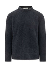 LANEUS - Boxy Crew Neck Sweater - Blue - LIDIASHOPPING® - Official Website