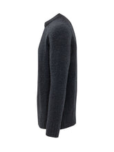 LANEUS - Boxy Crew Neck Sweater - Blue - LIDIASHOPPING® - Official Website