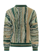 LANEUS - Camicia in Maglia con Motivo a Righe - Verde - LIDIASHOPPING® - Official Website