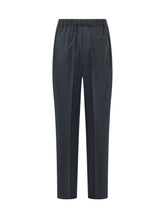 LANEUS - Pantaloni Tapered con Pieghe Frontali - Blu - LIDIASHOPPING® - Official Website