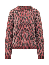 LANEUS - Maglia Boxy con Motivo Animalier - Rosso - LIDIASHOPPING® - Official Website