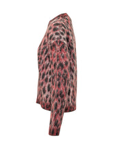 LANEUS - Maglia Boxy con Motivo Animalier - Rosso - LIDIASHOPPING® - Official Website