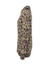 LANEUS - Polo in Maglia con Stampa Animalier - Marrone - LIDIASHOPPING® - Official Website