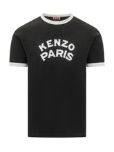 KENZO - Paris Emblem T-shirt with Contrast Trims - Black - LIDIASHOPPING® - Official Website