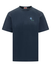 KENZO - T-shirt Tulip Classic con Motivo Floreale - Blu - LIDIASHOPPING® - Official Website