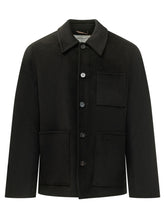 AMARANTO - Overshirt with Three Patch Pockets - Black - LIDIASHOPPING® - Official Website