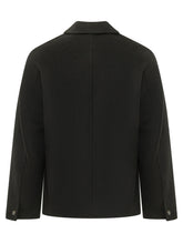 AMARANTO - Overshirt with Three Patch Pockets - Black - LIDIASHOPPING® - Official Website
