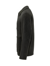 AMARANTO - Overshirt with Three Patch Pockets - Black - LIDIASHOPPING® - Official Website
