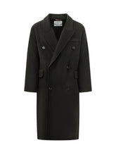 AMARANTO - Cappotto Doppiopetto con Revers Ampi - Nero - LIDIASHOPPING® - Official Website