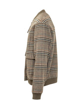 AMARANTO - Bomber Check con Tasche Applicate - Marrone - LIDIASHOPPING® - Official Website