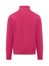 AMARANTO - Ribbed Turtleneck Sweater - Pink - LIDIASHOPPING® - Official Website