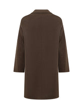 AMARANTO - Cappotto Monopetto con Revers - Marrone - LIDIASHOPPING® - Official Website