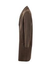 AMARANTO - Cappotto Monopetto con Revers - Marrone - LIDIASHOPPING® - Official Website