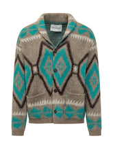 AMARANTO - Cardigan con Motivo Geometrico - Multicolore - LIDIASHOPPING® - Official Website