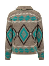 AMARANTO - Cardigan con Motivo Geometrico - Multicolore - LIDIASHOPPING® - Official Website