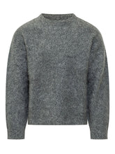 AMARANTO - Melange Crew Neck Sweater - Grey - LIDIASHOPPING® - Official Website