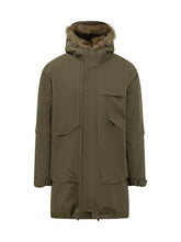 VALENTINI 1972 - Parka with Hood and Patch Pockets - Green - LIDIASHOPPING® - Official Website