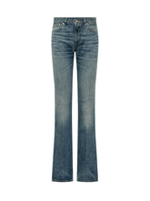 HAIKURE - Jeans Flora a Gamba Svasata - Blu - LIDIASHOPPING® - Official Website