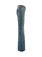 HAIKURE - Jeans Flora a Gamba Svasata - Blu - LIDIASHOPPING® - Official Website