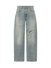 HAIKURE - Clyde Double Jeans with Distressed Details - Blue - LIDIASHOPPING® - Official Website