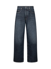 ICON DENIM - Jeans a Gamba Ampia con Lavaggio Sfumato - Blu - LIDIASHOPPING® - Official Website