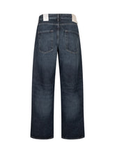 ICON DENIM - Jeans a Gamba Ampia con Lavaggio Sfumato - Blu - LIDIASHOPPING® - Official Website