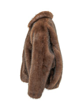 VALENTINI 1972 - Giacca Corta con Collo Arrotondato - Marrone - LIDIASHOPPING® - Official Website