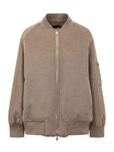VALENTINI 1972 - Bomber con Zip e Tasca sulla Manica - Marrone - LIDIASHOPPING® - Official Website