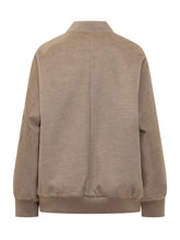 VALENTINI 1972 - Bomber con Zip e Tasca sulla Manica - Marrone - LIDIASHOPPING® - Official Website