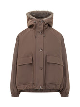VALENTINI 1972 - Parka con Cappuccio e Tasche Applicate - Marrone - LIDIASHOPPING® - Official Website