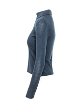 QUILISIA - Camicia in Maglia con Colletto - Blu - LIDIASHOPPING® - Official Website