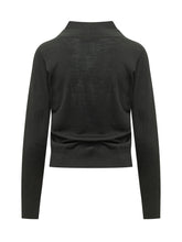 QUILISIA - Maglia con Doppio Collo e Bottoni - Nero - LIDIASHOPPING® - Official Website