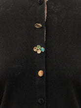QUILISIA - Cardigan con Bottoni Decorativi - Nero - LIDIASHOPPING® - Official Website