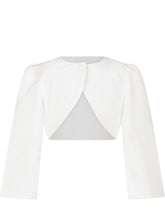 TWIN-SET - Coprispalle Corto con Maniche Lunghe - Bianco - LIDIASHOPPING® - Official Website