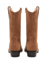TWIN-SET - Stivale Western con Tacco Basso - Marrone - LIDIASHOPPING® - Official Website