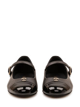 TWIN-SET - Ballerina Mary Jane con Cinturino - Nero - LIDIASHOPPING® - Official Website