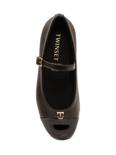 TWIN-SET - Ballerina Mary Jane con Cinturino - Nero - LIDIASHOPPING® - Official Website